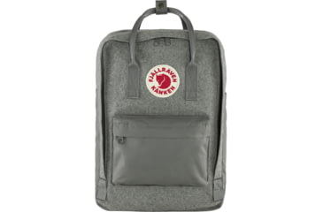 Image of Fjallraven Kanken Re-Wool Laptop 15in Pack, Granite Grey, F23328-027-One Size