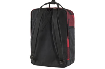 Image of Fjallraven Kanken Re-Wool Laptop 15in Pack, Red/Black, F23328-320-550-One Size
