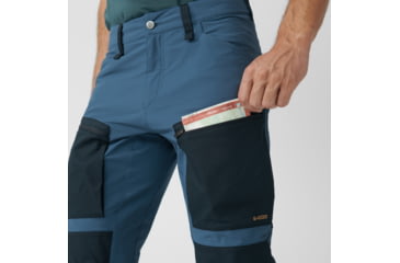 Image of Fjallraven Keb Agile Trousers - Mens, Indigo Blue-Dark Navy, 44, Regular, F86411-534-555-44/R