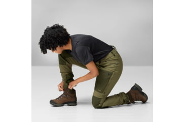 Image of Fjallraven Keb Agile Trousers - Womens, Laurel Green/Deep Forest, 38/Small, F142662-38/S
