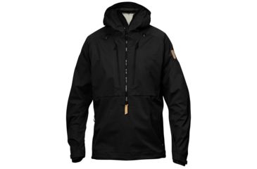 Image of Fjallraven Keb Eco-Shell Anorak - Men's-Black-Large