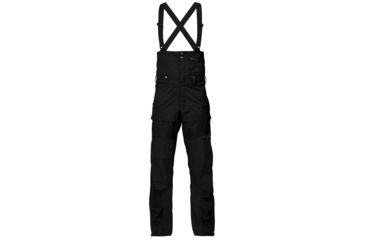 Image of Fjallraven Keb Eco-Shell Bib Trousers - Mens-Black-Regular Inseam-Large
