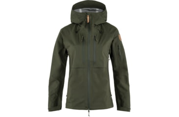 Image of Fjallraven Keb Eco-Shell Jacket - Women's, Small, Deep Forest, F89600-662-S