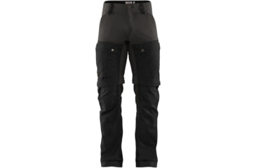 Image of Fjallraven Keb Gaiter Trekking Trousers - Mens, Black-Stone Grey, 44 EU, F80808-550-018-44