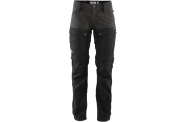 Image of Fjallraven Keb Gaiter Trekking Trousers - Womens, Black-Stone Grey, 40 EU, F89851-550-018-34