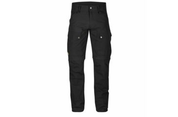 Image of Fjallraven Keb Gaiter Trousers - Mens, Black/Black, 46 Waist, Regular Inseam, F81178R-550-550-46