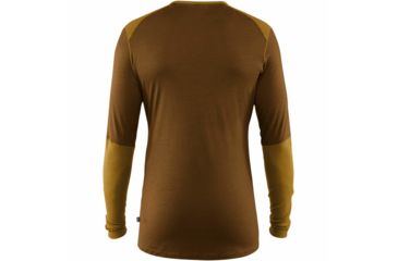 Image of Fjallraven Keb Long Sleeve Wool T-shirt - Mens, Acorn-Chestnut, Small, F81875-166-230-S