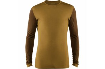 Image of Fjallraven Keb Long Sleeve Wool T-shirt - Mens, Acorn-Chestnut, Small, F81875-166-230-S