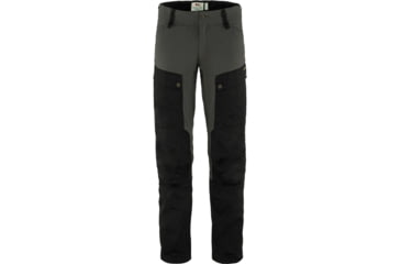 Image of Fjallraven Keb Trousers - Mens, Short Inseam, Black/Stone Grey, 52/Short, F87176-550-018-52/S