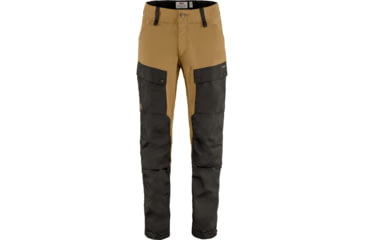 Image of Fjallraven Keb Trousers - Mens, Short Inseam, Dark Grey/Buckwheat Brown, 50/Short, F87176-030-232-50/S