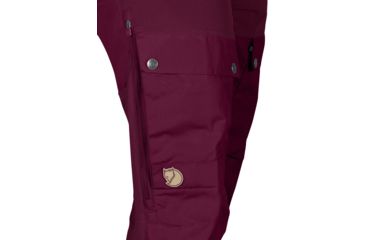 Image of Fjallraven Keb Trousers - Women's-Dark Garnet-Short Inseam-EU 34