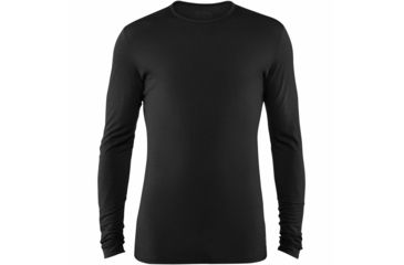 Image of Fjallraven Keb Wool T-shirt Long Sleeve - Men's, Black, Medium, F81875-550-M