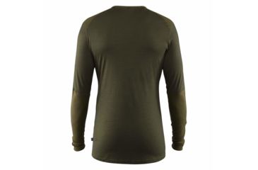 Image of Fjallraven Keb Wool T-shirt Long Sleeve - Mens, Laurel Green-Deep Forest, Extra Large, F81875-625-662-XL