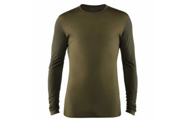 Image of Fjallraven Keb Wool T-shirt Long Sleeve - Mens, Laurel Green-Deep Forest, Extra Large, F81875-625-662-XL