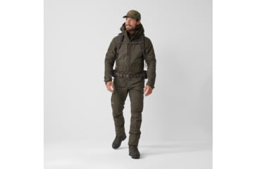 Image of Fjallraven Lappland Hybrid Jacket - Mens, Dark Olive, Small, F90170-633-S