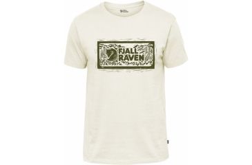 Image of Fjallraven Logo Stamp T-Shirt Mens, Eggshell, XL F81949-111-XL