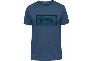 Image of Fjallraven Logo Stamp T-Shirt Mens, Uncle Blue, XXL F81949-520-XXL