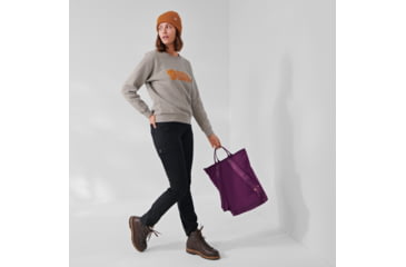 Image of Fjallraven Logo Sweater - Womens, Grey-Melange, Extra Large, F84143-020-999-XL