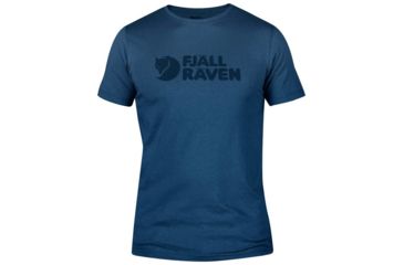 Image of Fjallraven Logo T-shirt - Men's, Uncle Blue, Extra Small, F81822-520-XS