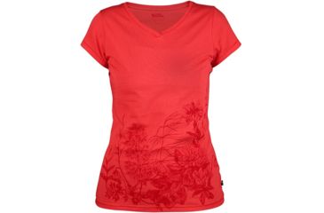 Image of Fjallraven Meadow T-Shirt - Women's-Coral-Small