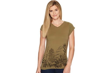 Image of Fjallraven Meadow T-Shirt - Womens, Green, 2XS, F89791-620-XXS