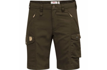 Image of Fjallraven Nikka Shorts Curved - Womens, Dark Olive, 36, F89731-633-36