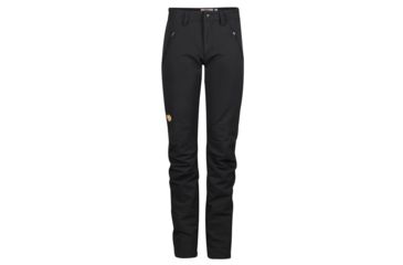 Image of Fjallraven Oulu Trousers - Womens, Black, 40 Waist, Regular Inseam, Raw Length, F89446-550-40