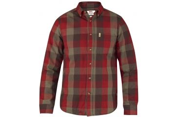 Image of Fjallraven Ovik Big Check Shirt - Men's-Burnt Red-Small