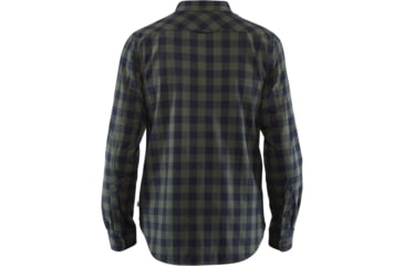 Image of Fjallraven Ovik Check Shirt Long Sleeve - Mens, Deep Forest, S, F81883-662-S