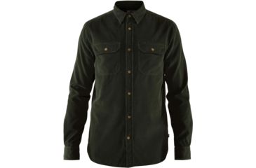 Image of Fjallraven Ovik Cord Shirt - Mens, Deep Forest, Extra Large, F82977-662-XL