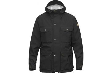 Image of Fjallraven Ovik Eco-Shell Jacket - Men's-Black-Medium