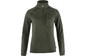 Image of Fjallraven Ovik Fleece Half Zip - Womens, Deep Forest, Extra Small, F87155-662-XS