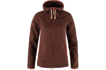 Image of Fjallraven Ovik Fleece Hoodie - Womens, Autumn Leaf, Small, F89516-215-S