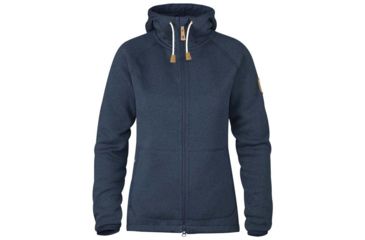 Image of Fjallraven Ovik Fleece Hoodie - Womens, Navy, Large, F89516-560-L