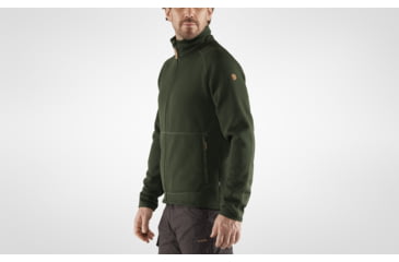 Image of Fjallraven Ovik Fleece Zip Sweater - Mens, Deep, Large, F87317-662-L