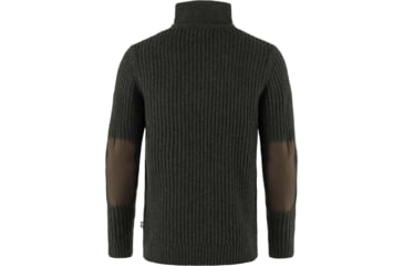 Image of Fjallraven Ovik Half Zip Knit - Mens, Dark Olive, Extra Small, F86672-633-XS