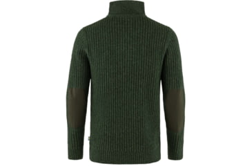 Image of Fjallraven Ovik Half Zip Knit - Mens, Deep Forest, Medium, F86672-662-M
