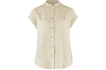 Image of Fjallraven Ovik Hemp Shirt Short Sleeve - Women's, Chalk White, 2XS, F14600160-113-XXS