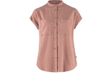 Image of Fjallraven Ovik Hemp Shirt Short Sleeve - Women's, Dusty Rose, Extra Large, F14600160-300-XL