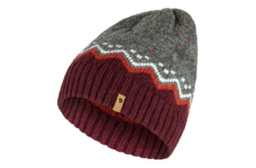 Image of Fjallraven Ovik Knit Hat, Dark Garnet, One Size, F78128-356-OS