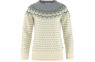 Image of Fjallraven Ovik Knit Sweater - Womens, Chalk White-Flint Grey, Medium, F89941-113-055-M