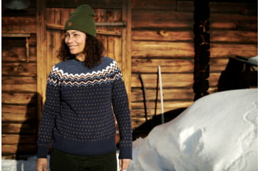 Image of Fjallraven Ovik Knit Sweater - Womens, Dark Navy, Large, F89941-555-L