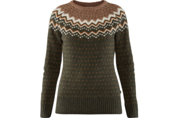 Image of Fjallraven Ovik Knit Sweater - Womens, Deep Forest, Extra Small, F89941-662-XS