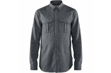 Image of Fjallraven Ovik Long Sleeve Travel Shirt - Mens, Dusk, Small, F82999-42-S