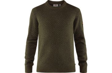 Image of Fjallraven Ovik Nordic Sweater - Mens, Deep Forest, Small, F82020-662-S