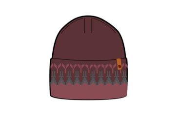 Image of Fjallraven Ovik Path Knit Beanie, Dark Garnet/Mesa Purple, One Size, F87167-356-410-OneSize
