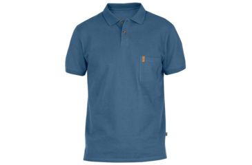 Image of Fjallraven Ovik Pique Shirt - Men's-Uncle Blue-Small
