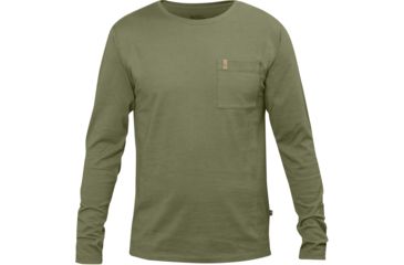 Image of Fjallraven Ovik Pocket Long Sleeve T-Shirt - Men's, Green, Small F82428-620-S