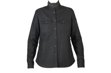 Image of Fjallraven Ovik Re-Wool Shirt Long Sleeve - Womens, Dark Grey, Large, F89903-030-L