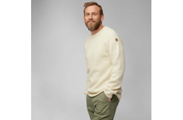 Image of Fjallraven Ovik Rib Sweater - Mens, Chalk White, Large, F87165-113-L